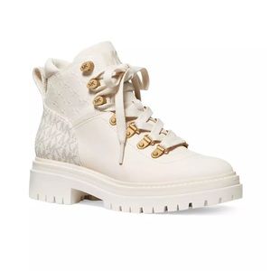 MICHAEL Michael Kors Dempsey Patchwork Logo Hiking Boots
